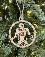 Load image into Gallery viewer, Soccer Ornament, Personalized