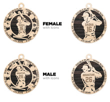 Load image into Gallery viewer, Baseball Ornament, Personalized