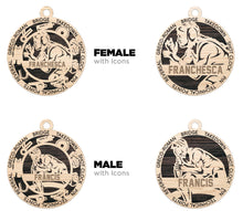 Load image into Gallery viewer, Wrestling Ornament, Personalized