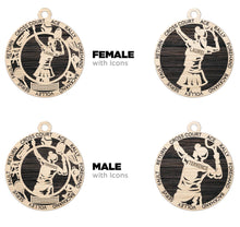 Load image into Gallery viewer, Tennis Ornament, Personalized