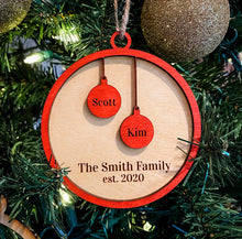 Load image into Gallery viewer, Family Christmas Ornaments - Personalized
