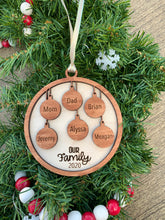 Load image into Gallery viewer, Family Christmas Ornaments - Personalized
