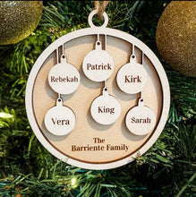 Load image into Gallery viewer, Family Christmas Ornaments - Personalized
