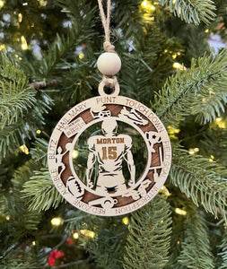 Tennis Ornament, Personalized