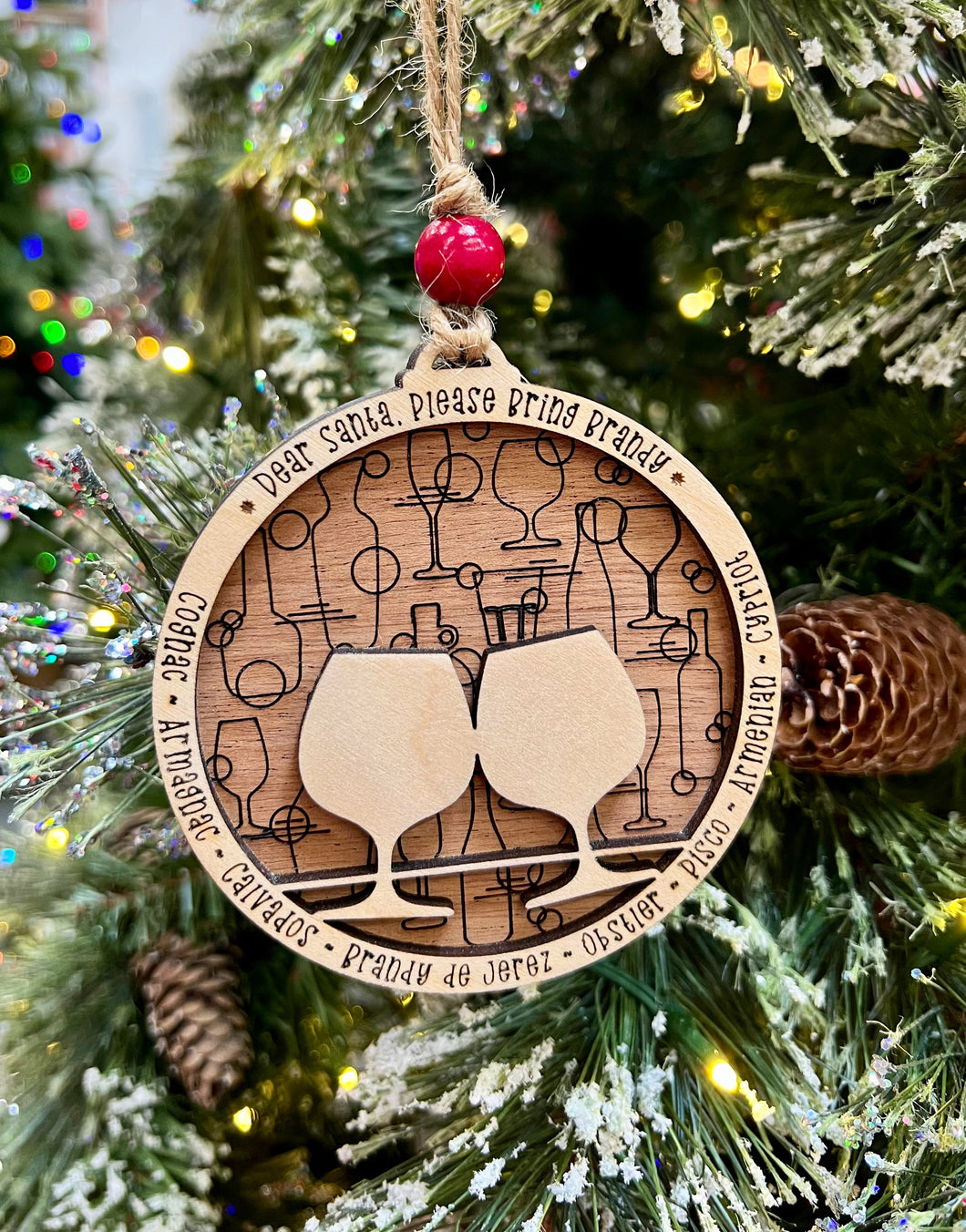 Dear Santa, Please Bring Brandy Ornament