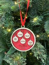 Load image into Gallery viewer, Family Christmas Ornaments - Personalized
