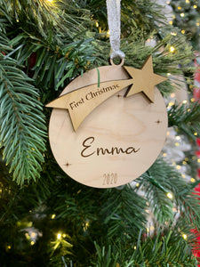 Baby's First Christmas - Personalized Ornament 2024