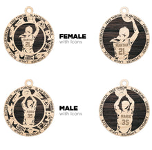 Load image into Gallery viewer, Basketball Ornament, Personalized
