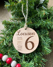 Load image into Gallery viewer, Party of __ Family Announcement Ornament
